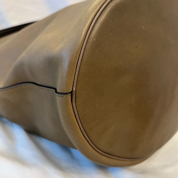 Coach Bleecker Leather Bag 32282 – Large Slouchy Bucket / Duffle – Olive Green - Picture 9 of 13